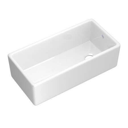 Rohl 36 Shaker Single Bowl Apron Front Fireclay Kitchen Sink MS3618WH